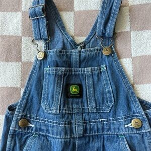 John Deere Kids Blue Denim Overalls